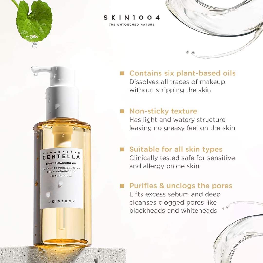 SKIN1004 Madagascar Centella Cleansing Oil – 6.67 Fl Oz, Expires Dec 2027, US Seller