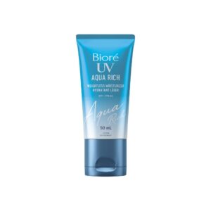 Biore Aqua Rich UV Weightless Moisturiser Hyaluronic acid Sunscreen SPF 30 (1) Biore Aqua Rich UV Weightless Moisturiser Hyaluronic acid Sunscreen SPF 30